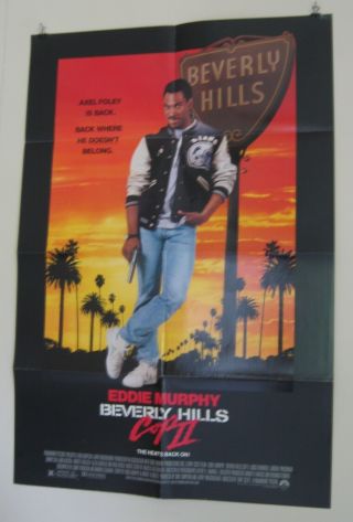 Beverly Hills Cop Ii American Movie Poster 1987 27 " X 41 E.  Murphy