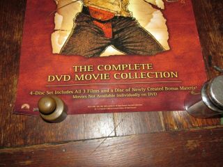 INDIANA JONES TRILOGY (2003) DVD MOVIE POSTER,  ROLLED,  FILM,  RAIDERS ARK 2