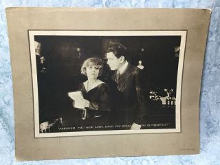 1918 Silent Film Lobby Card - A Soul - Dorothy Phillips - Alan Roscoe