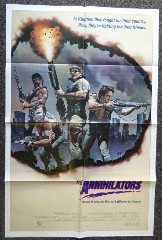 The Annihlators 1985 1 Sheet Movie Poster Vietnam War Action