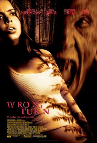 Wrong Turn Great 27x40 D/s Movie Poster 2003 Last One (th36)