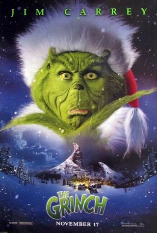 How The Grinch Stole Christmas Orig 27x40 D/s Movie Poster 2000 Last One (th57)