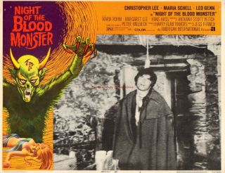 Lobby Card 1972 Night Of The Blood Monster Horror Aip Film