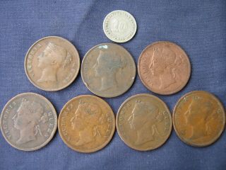 Malaya - Straits Settlements - 8 Coins Queen Victoria