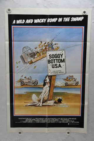 1981 Soggy Bottom U.  S.  A.  1sh Movie Poster 27 X 41 Ben Johnson,  Dub Tayl