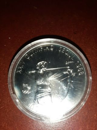 South Korea,  Olympic 10000 Won Silver Coin,  Seoul,  1987,  Proof 1 Oz