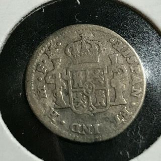 1798/7 Fm Mexico Silver 1/2 Reale Better Coin