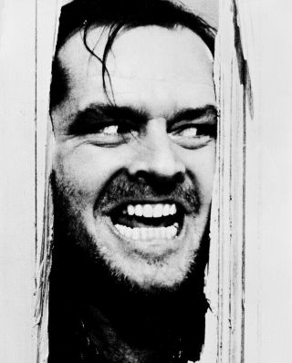 Jack Nicholson In The Shining 8x10 B&w Photo
