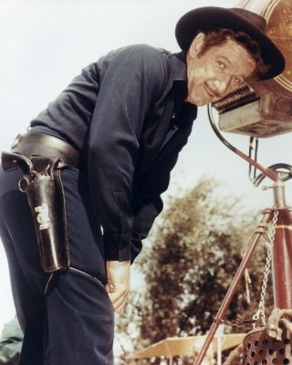 Have Gun - Will Travel Richard Boone Classic Western On Set By Camera 8x10 Photo