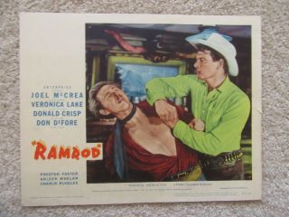 Ramrod 1947 Lc 4 11x14 Lloyd Bridges Joel Mccrea Vg