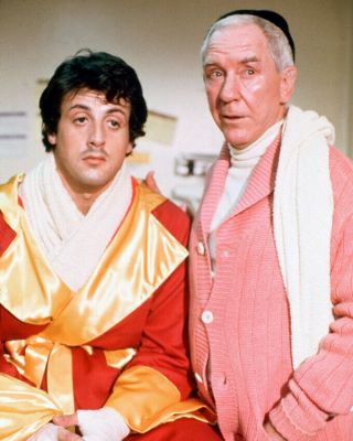 Sylvester Stallone Burgess Meredith Rocky Ii Photo