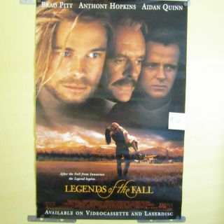 Legends Of The Fall Brad Pitt,  Anthony Hopkins 1995 Movie Poster 27 " X 40 " 11