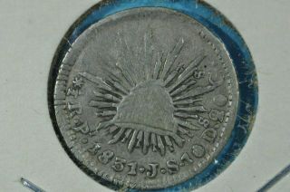 Mexico Silver 1/2 Real 1831 Pi Js