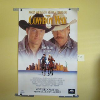 The Cowboy Way Woody Harrelson Kiefer Sutherland Movie Poster 27 " X 40 " 35