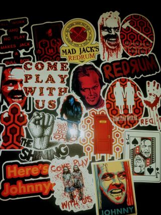 40,  Sticker,  Decals,  The Shining,  Horror,  Movie,  Stephen King,  Redrum,  Jack
