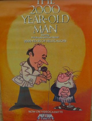 Vintage Movie/video Poster - - - The 2000 Year Old Man