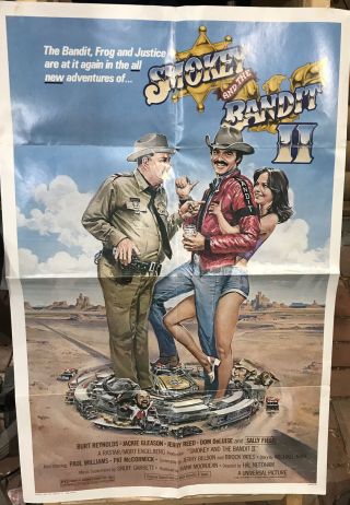 Smokey & The Bandit Ii 1980 Orig.  27x41 Movie Poster Burt Reynolds Sally Fields