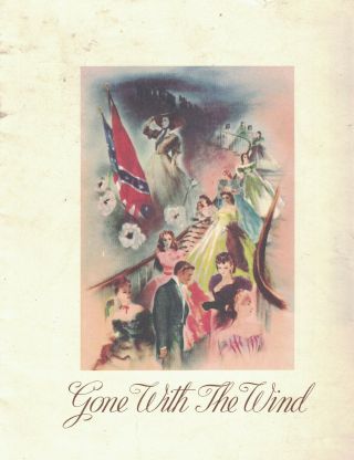 Gone With The Wind 1939 Movie Theatre Program Recreation 50th Aniversary Tbs