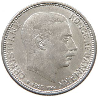 Denmark 1 Krone 1915 Top A32 697