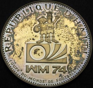 Haiti 25 Gourdes 1973 Proof - Silver - 1974 World Cup - 3282 ¤
