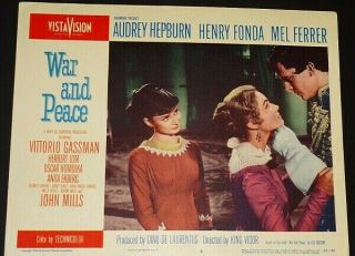 War And Peace Orig 1956 Audrey Hepburn Lobby Cd 6