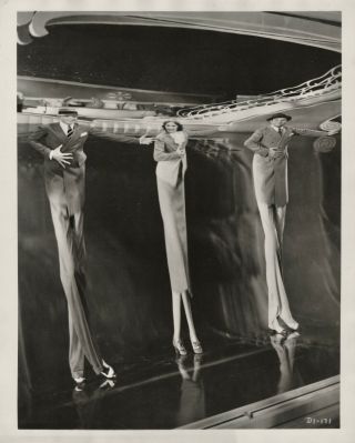 Fred Astaire,  Gracie Allen,  George Burns 1937 Photo Fun - House Scene