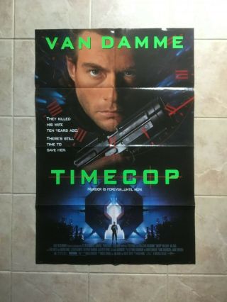 Jean Claude Van Damme 1994 Time Cop Movie Poster