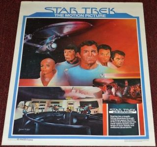 Star Trek The Motion Picture 1979 Orig.  18x24 Movie Poster Coca - Cola Promo Art