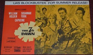 The 7th Dawn 1964 9x12 - 4 Page Trade Ad William Holden War Action