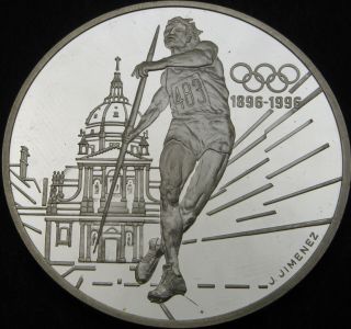 France 100 Francs 1994 Proof - Silver - Olympics Javelin - 2774 ¤