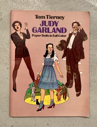 Uncut Vintage Tom Tierney Judy Garland Paper Doll Book Wizard Of Oz
