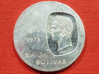 Vicuscoin - Venezuela - Silver - 10 Bolivares - Year 1973 Proof