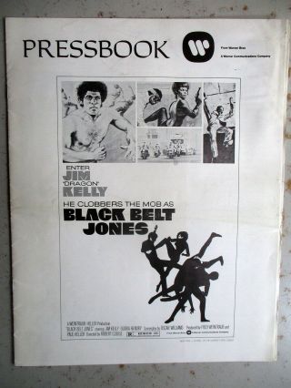 Pressbook - Black Belt Jones - 1974 Movie,  With 4 Page Comic