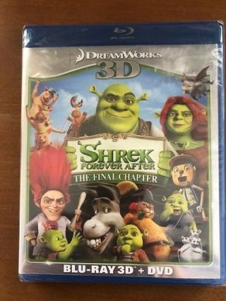 Shrek Forever After (blu - Ray/dvd,  2011,  2 - Disc Set,  3d)