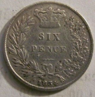 Great Britain 6 Pence 1834 King William Iv Silver