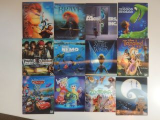Walt Disney Studios Movies Lenticular Cards Dvd Blu - Ray Box