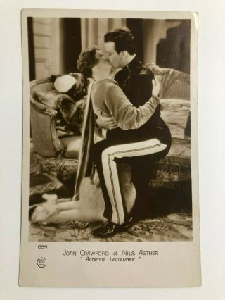 Joan Crawford Nils Asther Postcard Hollywood Stars Starring In Letty Lynton