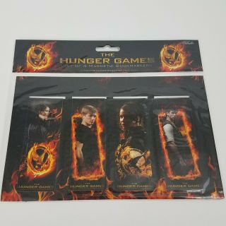 The Hunger Games Set Of 4 Magnetic Bookmarks Katniss Peeta Stocking Stuffer