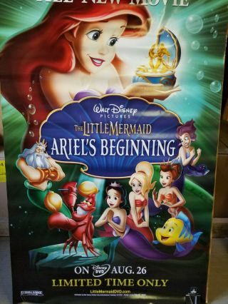 The Little Mermaid Ariels Beginning 2008 27x40 Dvd Promotional Poster