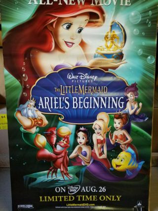 The Little Mermaid Ariels Beginning 2008 27x40 dvd promotional poster 2