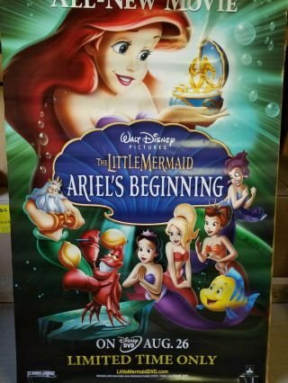 The Little Mermaid Ariels Beginning 2008 27x40 dvd promotional poster 3