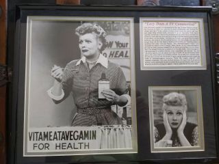 I Love Lucy Lucille Ball Framed 14 X 11 Vitameatavegamin Plot Summary & Photos