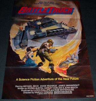 Battletruck 1982 27x40 Movie Poster Michael Beck Sci - Fi Action