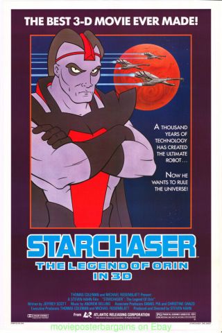 Starchaser : The Legend Of Orin Movie Poster 27x41 1985 Rolled Onesheet