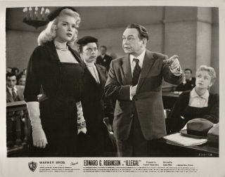 Jayne Mansfield,  Edward G.  Robinson,  Nina Foch Orig 1955 Scene Still Illegal