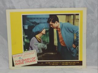 The Diary Of Anne Frank Movie Lobby Card Millie Perkins Shelley Winters 1959