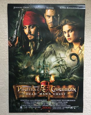 Pirates Of The Caribbean 2 Theatrical Release Poster - Dead Man 