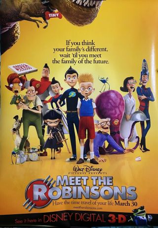 Meet The Robinsons - 27 " X40 " D/s Movie Poster One Sheet 2007 Disney