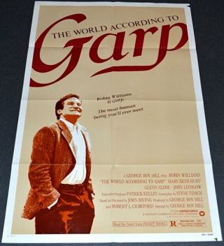 The World According To Garp 1982 Movie Poster Robin Williams Comedy