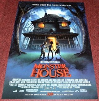 Monster House 2006 Adv.  Ds 27x40 Movie Poster Steve Buscemi Animation